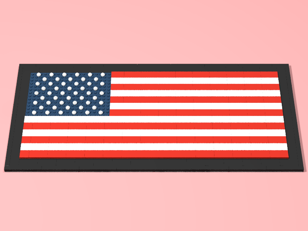 Lego U.S. Flag Art