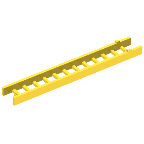 Lego Ladder 10.3cm (collapsed) 2-Piece - Top Section / Yellow