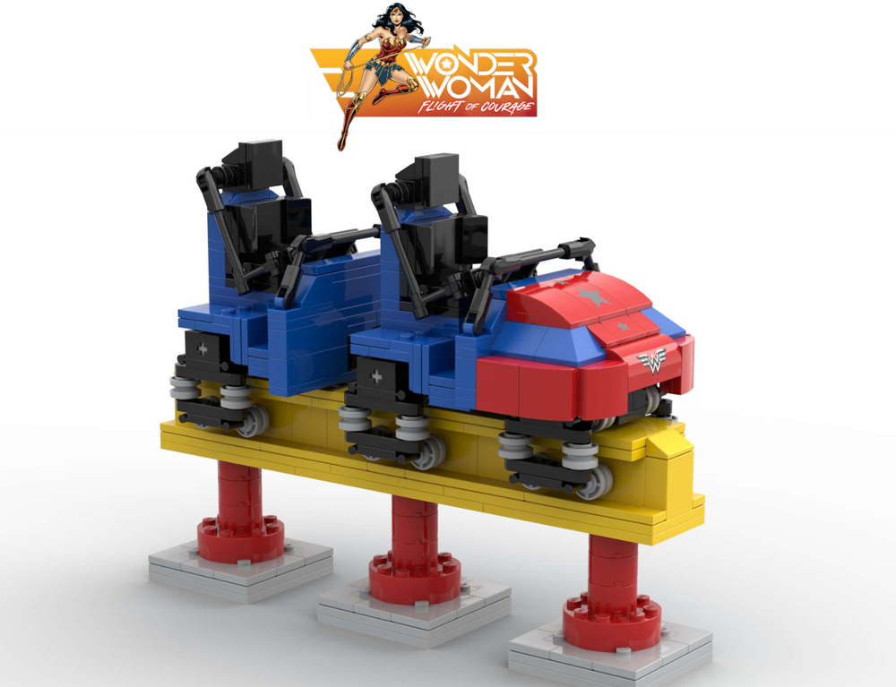 Lego Roller coaster - W.W flight of courage - Six Flags Magic Mountain