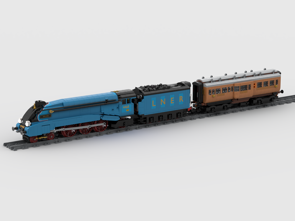 Lego LNER A4 Garter Blue "Mallard" with Dynamometer Car