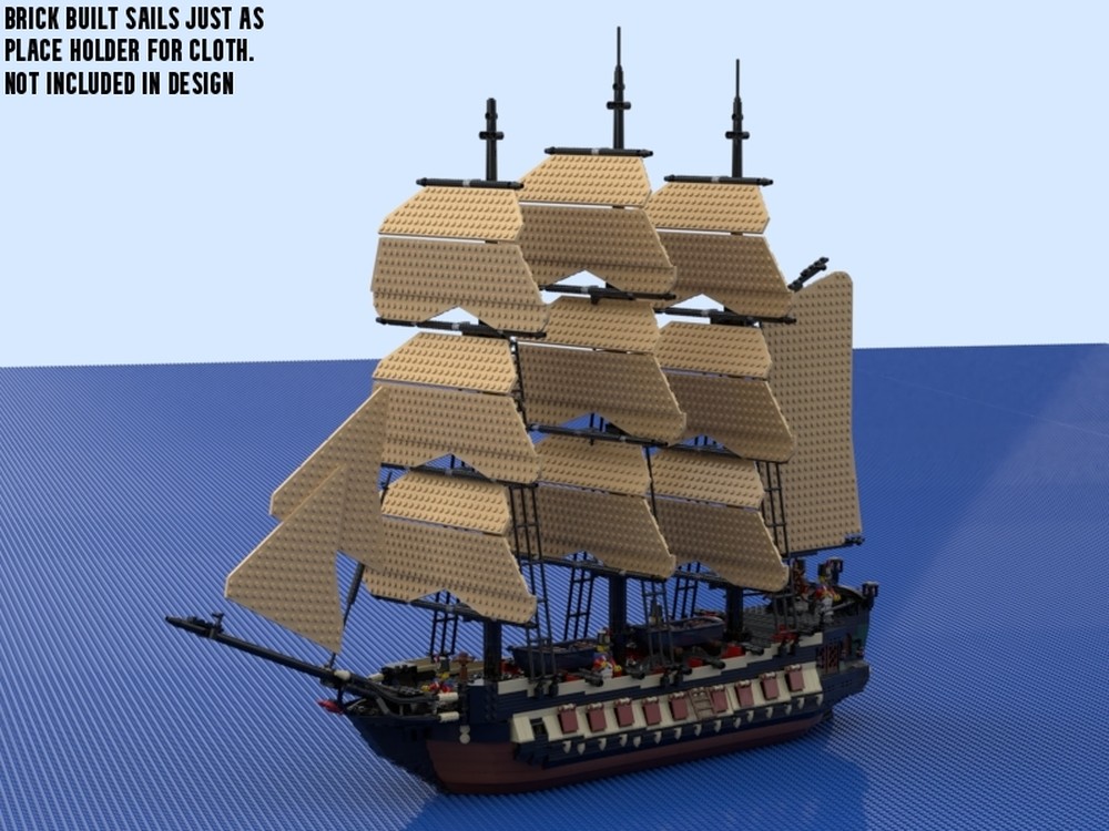 Lego HMS crustacean 30 gun imperial frigate