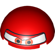 Lego Dome Hemisphere 4 x 4 with Eyes and F1 Helmet Print (Francesco)