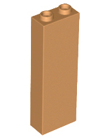 Lego Brick 1 x 2 x 5 / Medium Nougat