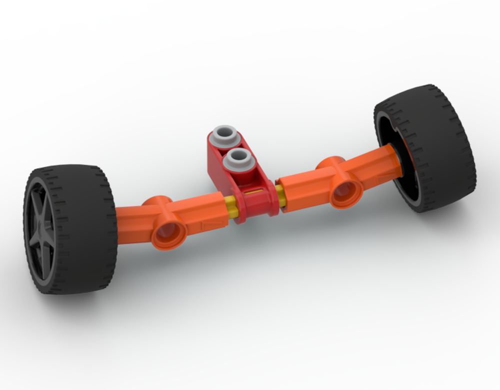Lego Stanced axle 2: with No. 7 Connecers