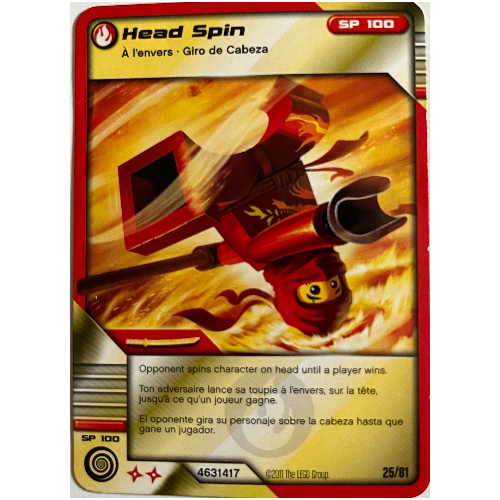 Lego Trading Card, Ninjago Deck #1: 25 - Head Spin - North American Version