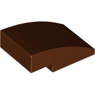 Lego Brick Curved 3 x 2 No Studs / Reddish Brown