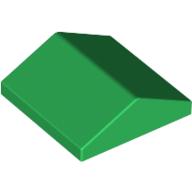 Lego Brick Sloped 33° 2 x 2 Double / Green