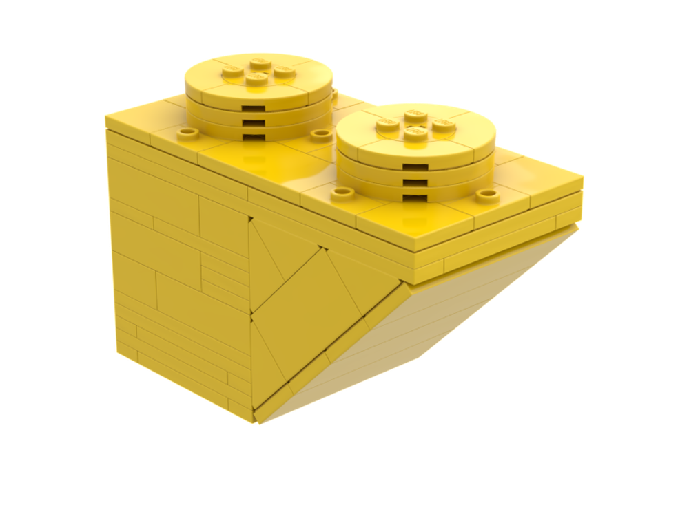 Lego Upscaled Inverted Slope 1x2