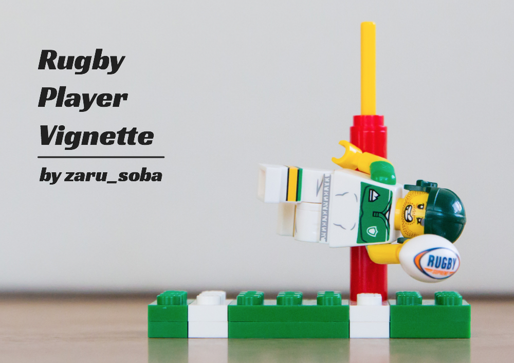 Lego Rugby Player Vignette