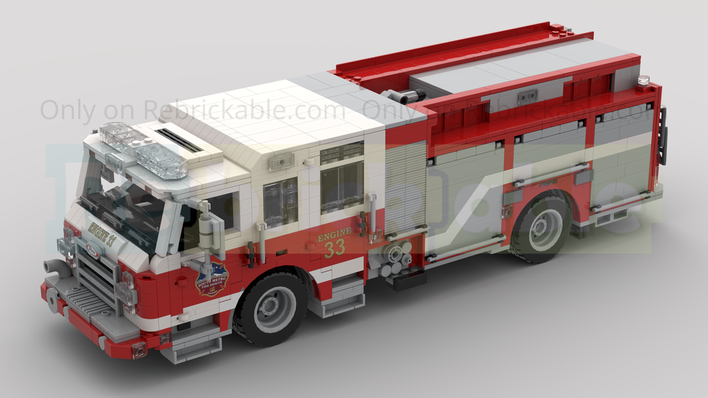 Lego 1/20 Scale Fire Engine (SMFR Engine 33)