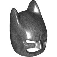 Lego Mask, Batman Cowl with White Eyes pattern / Pearl Titanium