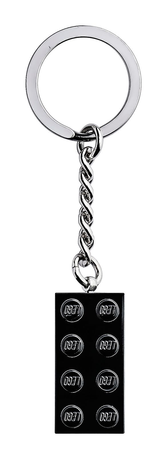 Lego Chrome Black Brick Key Chain
