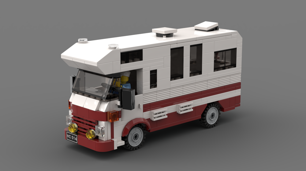 Lego AVIA / SAVIEM A15 Camper - Red