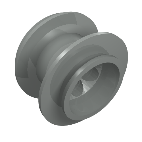 Lego Wheel 68.8 x 40 Balloon Large / Light Gray