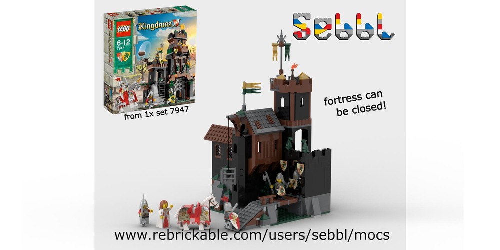 Lego Dragon Knight's Swamp Fortress from 7947
