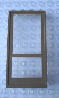 Lego Modulex Door Panel 1 x 4 x 8 with Brown Print