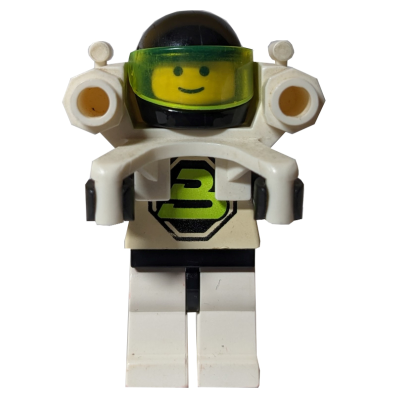 Lego Blacktron II - Jetpack, 3626a Head, No Plate 1 x 1 Round