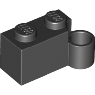 Lego Hinge Brick 1 x 4 [Lower] / Black