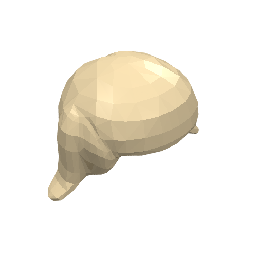 Lego Hair Pigtails / Tan