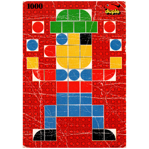 Lego Mosaic Card, Set 1000-1 - Card 10 / [No Color/Any Color]