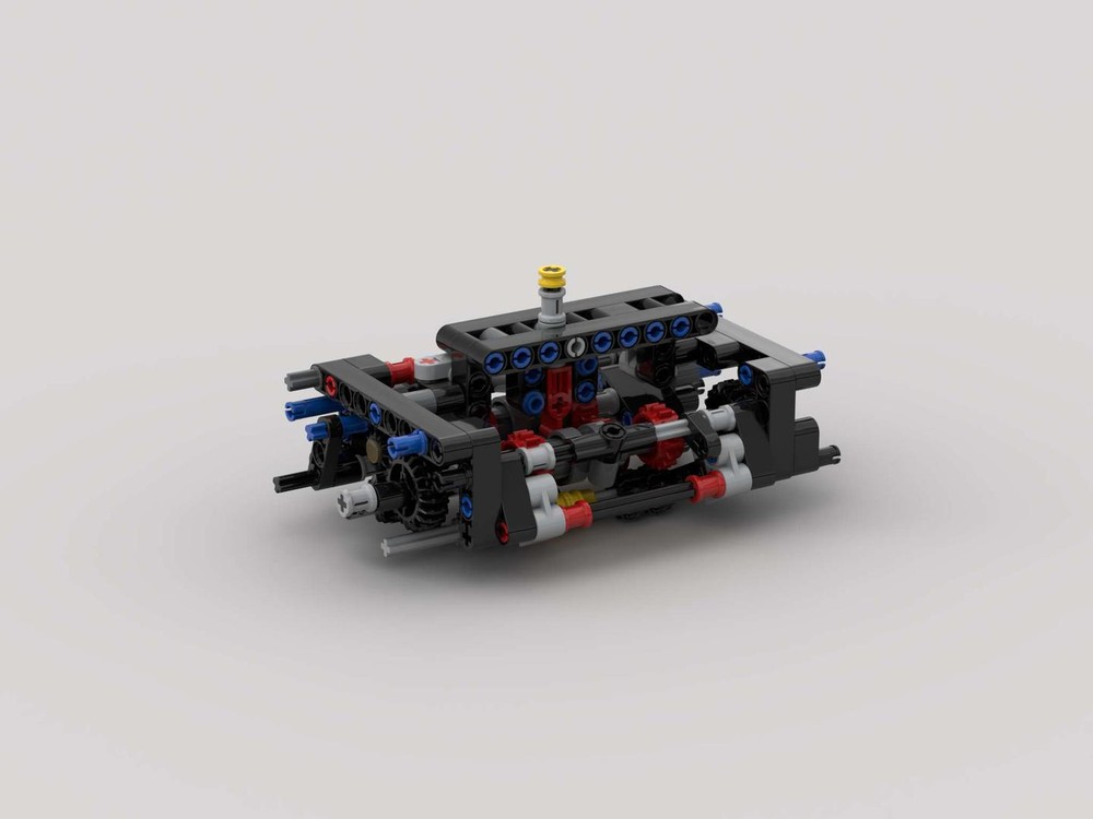 Lego 5 Speed and Reverse Gearbox with H pattern Shift