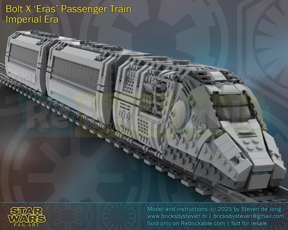 Lego Bolt X 'Eras' Passenger Train