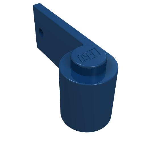 Lego Door 1 x 3 x 1 Left / Dark Blue