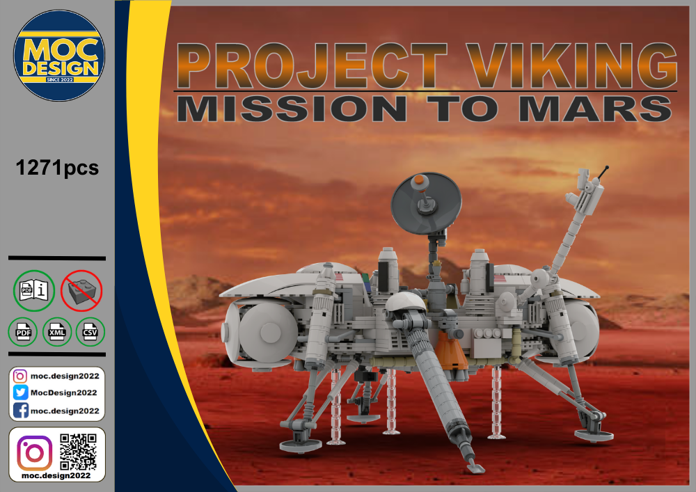 Lego NASA Lander Viking 1-2 1:9 Scale