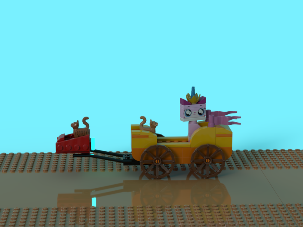 Lego Queen Unikitty's parade carriage!
