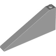 Lego Brick Sloped 25° 1 x 8 x 3 / Light Bluish Gray