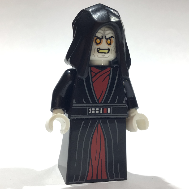 Lego Palpatine, Black Robe, Hood