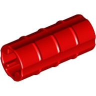 Lego Technic Axle Connector Ridged [with x Hole x Orientation] / Red