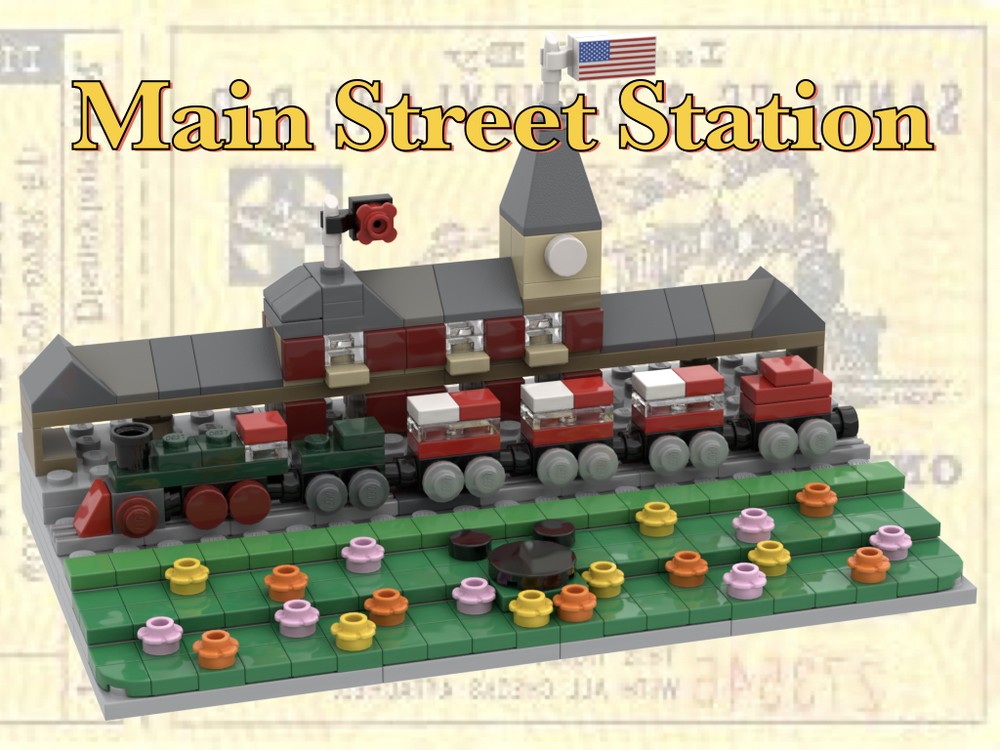 Lego Disneyland Main Street Station & Railroad