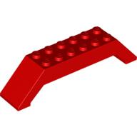 Lego Brick Sloped 45° 10 x 2 x 2 Double / Red