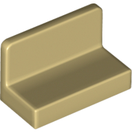 Lego Panel 1 x 2 x 1 [Rounded Corners] / Tan