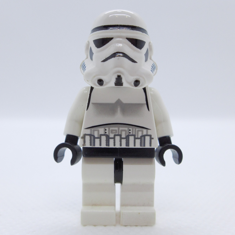 Lego Stormtrooper, Plain Black Head, Solid Nose Vent