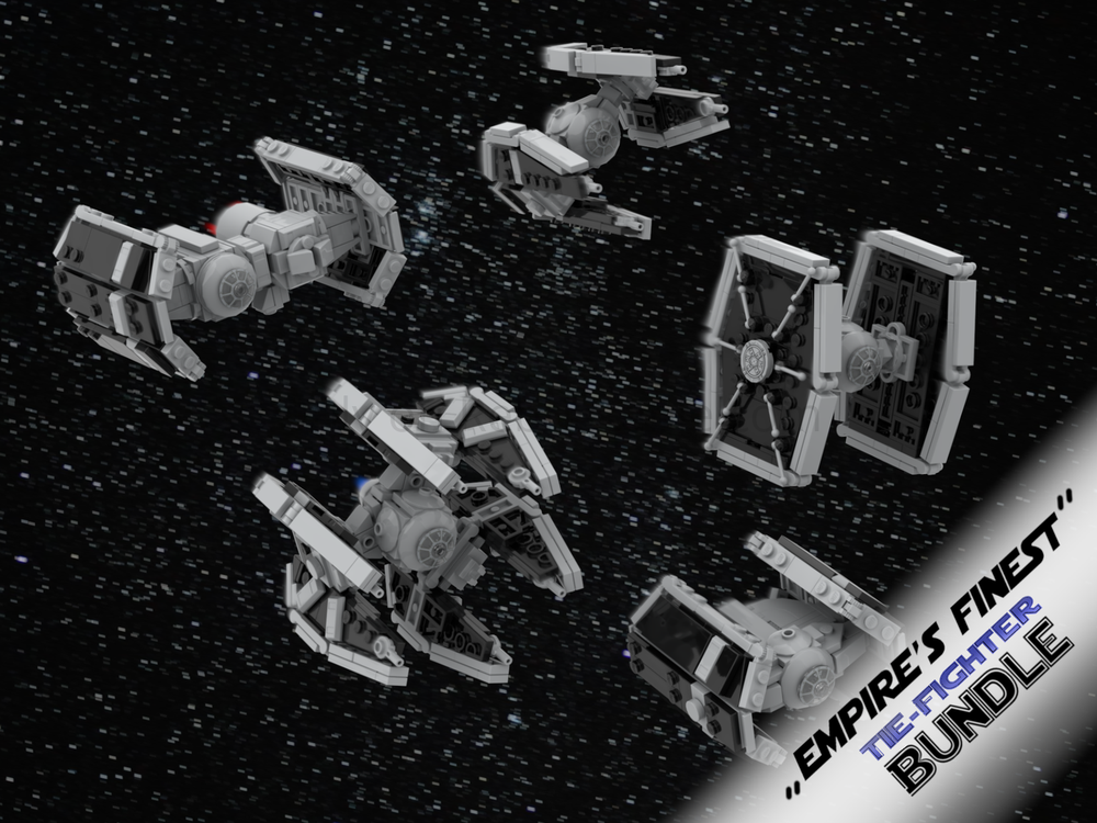 Lego "Empire's Finest" Squadron Scale Tie Bundle (1:100)