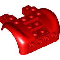 Lego Vehicle Body, Wheel Arch / Mudguard 6 x 6 x 2 Curved Fenders [Plain]