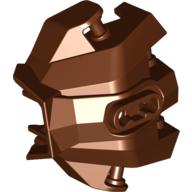 Lego Large Figure Hand Cover, Armor with Handles for Clips / Reddish Brown