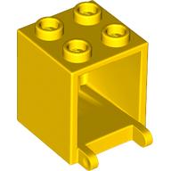 Lego Box 2 x 2 x 2 [Hollow Studs] / Yellow
