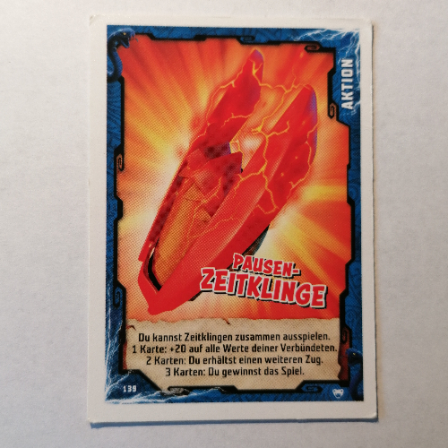 Lego Trading Card, Ninjago Game Series 2 [German] - 139 Pausen-Zeitklinge
