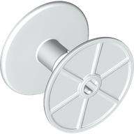 Lego String Reel 4 x 4 x 3 Drum with Axle Hole / White
