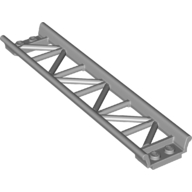 Lego Vehicle Track, Roller Coaster Straight 16L / Light Bluish Gray