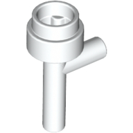 Lego Weapon Gun / Torch (Space) [No Grooves] / White