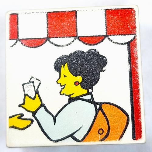 Lego Duplo Tile 2 x 2 x 1 with Mosaic, Town 15 Print - 9221-1