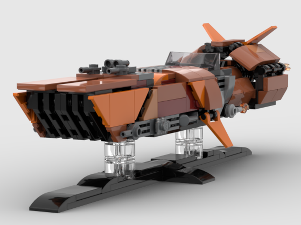 Lego MOC - Galactic Racer - Orange Thunder!