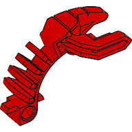 Lego Large Figure Weapon, Disk Throwing Arm (Tohunga) / Red