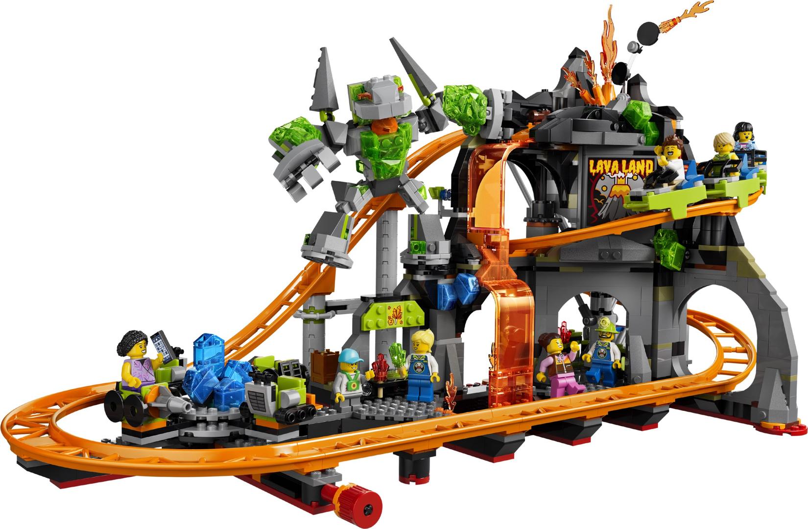 Lego Lava Land Roller Coaster Park