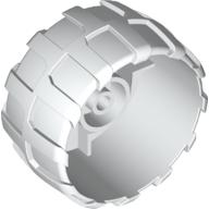 Lego Wheel Hard Plastic Large (54mm D. x 30mm) / White