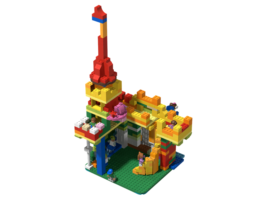 Lego Mango Castle. NOT DUPLO! 2×2 lego